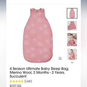 Woolino 2-24month 4 season sleep sack